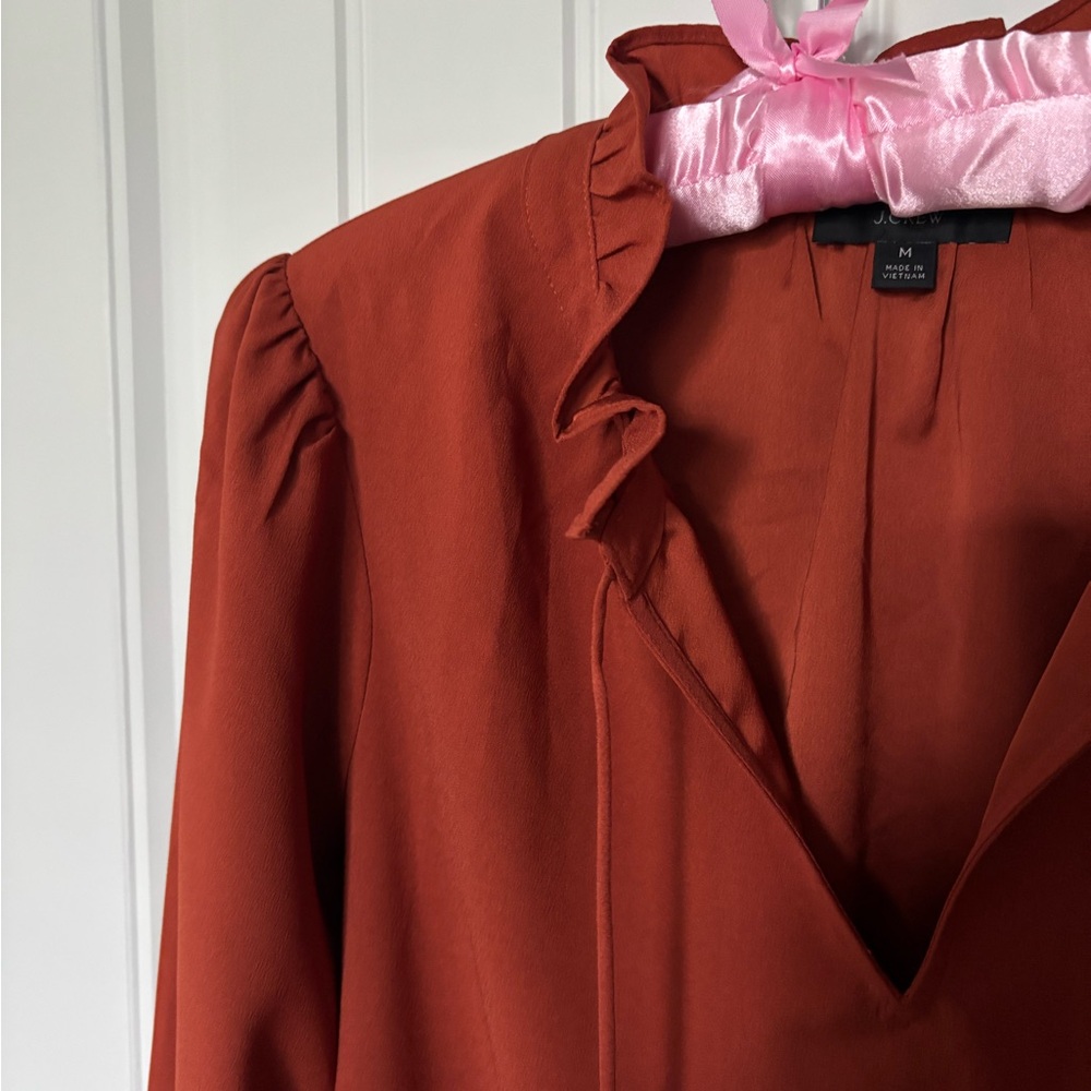Jcrew Ruffle Drapey Top - Picture 8 of 14